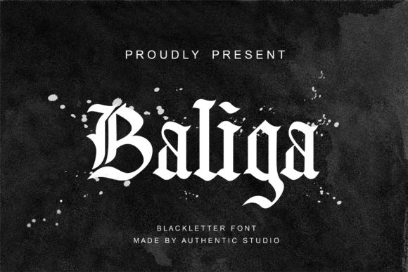 Baliga: The Gothic-Inspired Blackletter Font That Adds Edge to Any Design