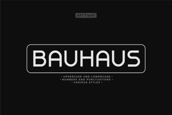 Bauhaus: A Minimalist Font for Streamlined Design and Communication