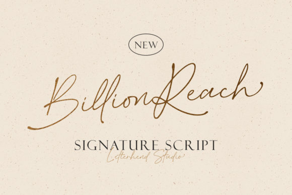 Billion Reach: A Timeless Handwritten Font for Creative Projects