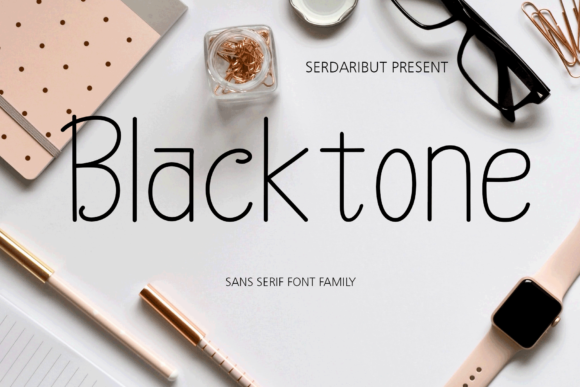 Black Tone Font for Elegant Design