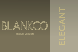 Blankco Outline Medium: A Versatile Geometric Sans-Serif Font