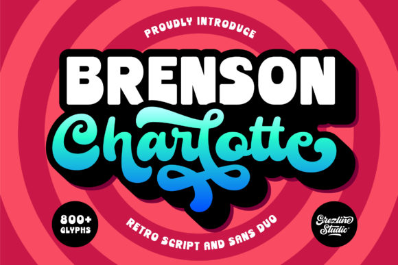 Brenson Charlotte Font: Retro Style with Bold Impact
