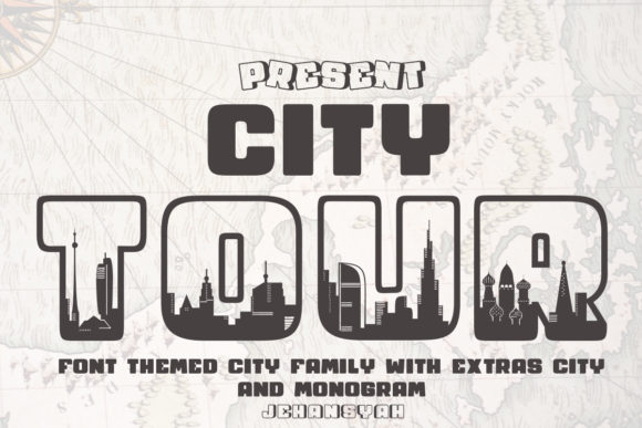 City Tour: A Font That Transforms Design with Global Landscapes and Creative Flexibility
