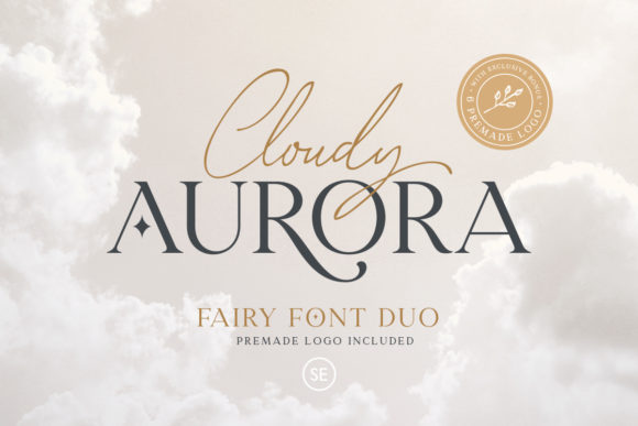 Cloudy Aurora: Elevating Design with a Versatile Serif and Script Font Duo