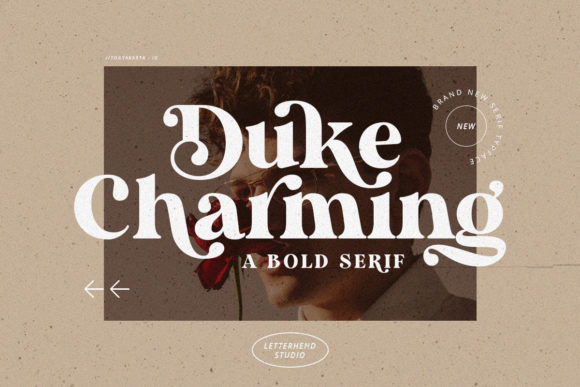 Duke Charming: A Bold Serif Font for Elevating Your Creative Projects