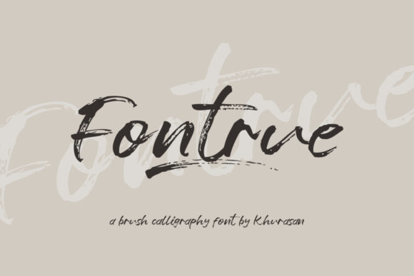 Fontrue: A Handwritten Font with Retro Charm