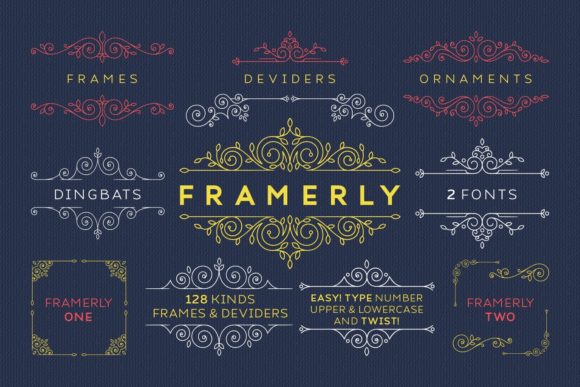 Framerly: A Charming Dingbats Font for Creative Framing Needs