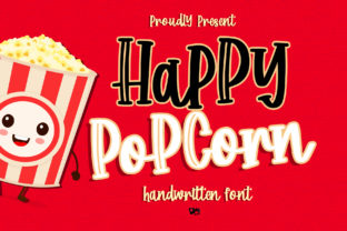 Happy Popcorn: A Quirky Yet Elegant Handwritten Font for Creative Projects