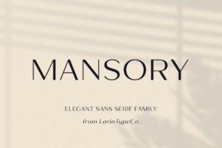 Mansory Font: A Versatile Sans Serif for Modern Design