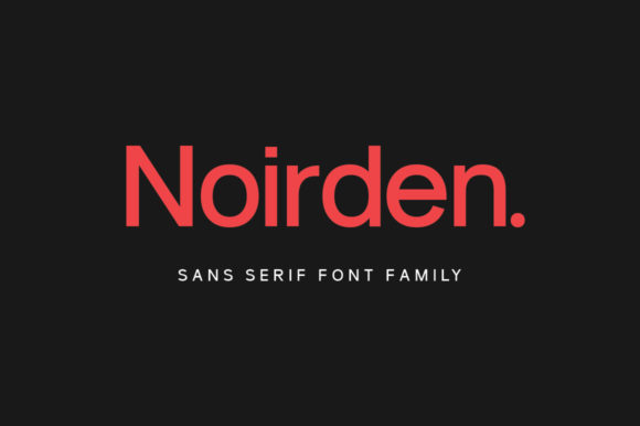 Noirden Font: A Minimalist Sans Serif for Modern Creativity