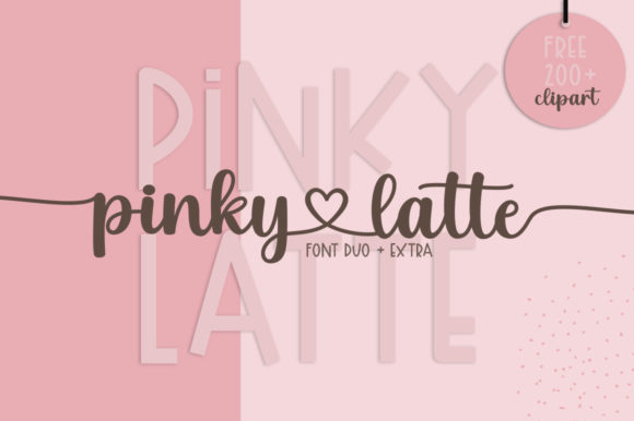 Pinky Latte: A Versatile Font for Elegant and Creative Design Projects