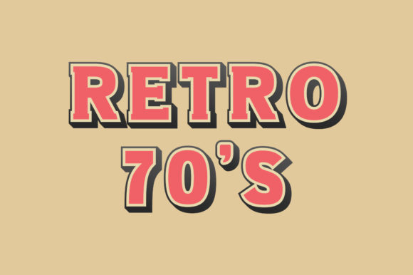 Retro 70s Font: A Bold and Fun Display Font for Creative Projects