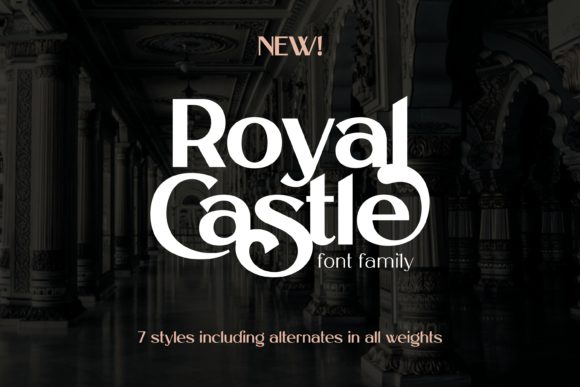 Royal Castle: A Luxurious Sans Serif Font with Vintage Charm