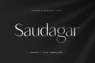 Saudagar: A Modern Calligraphy Font for Creative Design