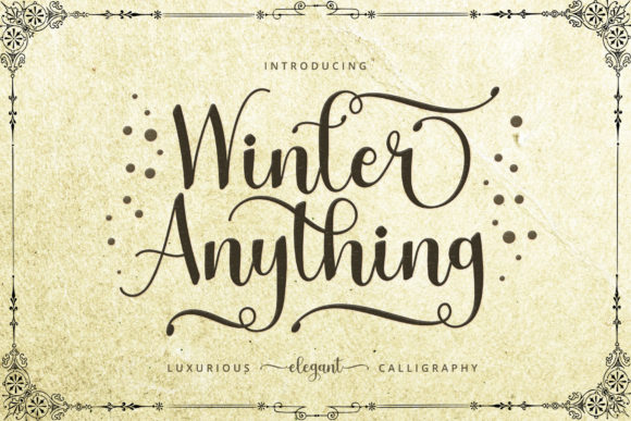 Winter Anything Font: A Stylish Choice for Designers